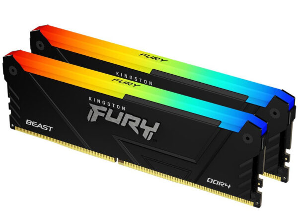 RAM Kingston Fury Beast 16Gb DDR4 RGB 3200MHz CL16 DIMM (2 * 8Gb KIT)