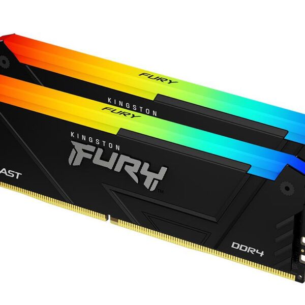 RAM Kingston Fury Beast 16Gb DDR4 RGB 3200MHz CL16 DIMM (2 * 8Gb KIT)