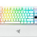 Razer HUNTSMAN V3 PRO TENKEYLESS WHITE ANALOG - Optical Gaming Keyboard - Rapid Trigger - US Layout