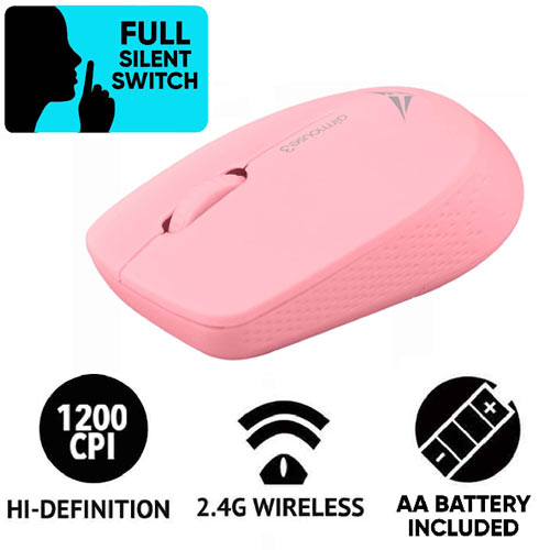 ALCATROZ SILENT WIRELESS 2.4G AIRMOUSE 3 PEACH