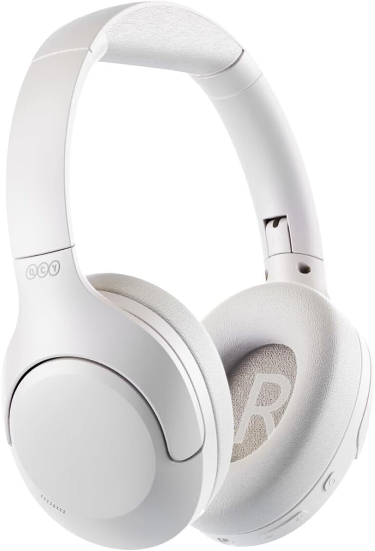 QCY H3 Lite Headset White - ANC Noise Canceling 40mm drivers 68ms latency - 60h battery