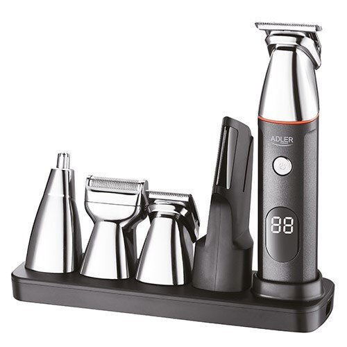 ADLER MEN'S GROOMING KIT 5 IN 1 WITH LCD DISPLAY