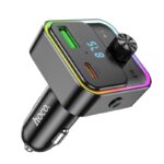 Bluetooth FM Transmitter Hoco E81 Fantasy USB-C 30W+USB 18W PD30W+18W QC3.0 v5.0 LED Ένδειξη Μαύρο