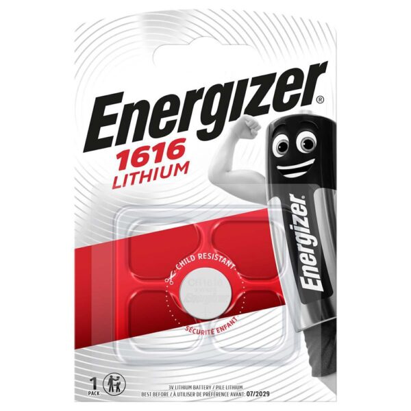 Buttoncell Energizer Lithium CR1616 3V Τεμ. 1