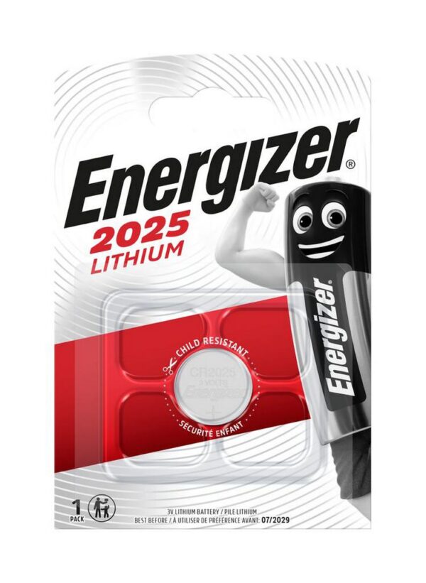 Buttoncell Lithium Energizer CR2025 Τεμ. 1