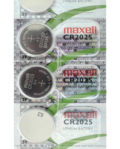Buttoncell Maxell CR2025 Hologram 3V Τεμ. 5 με Διάτρητη Συσκευασία