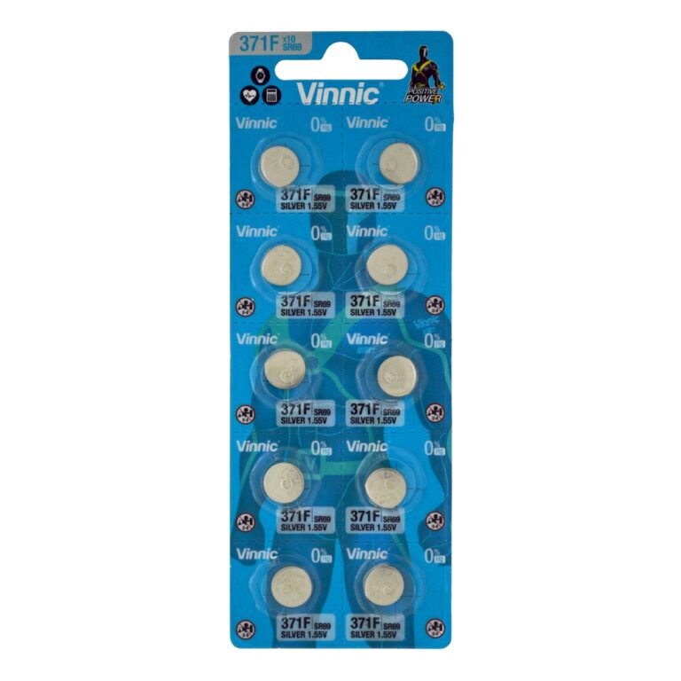 Buttoncell Vinnic 371F SR69 Τεμ. 10 με Διάτρητη Συσκευασία