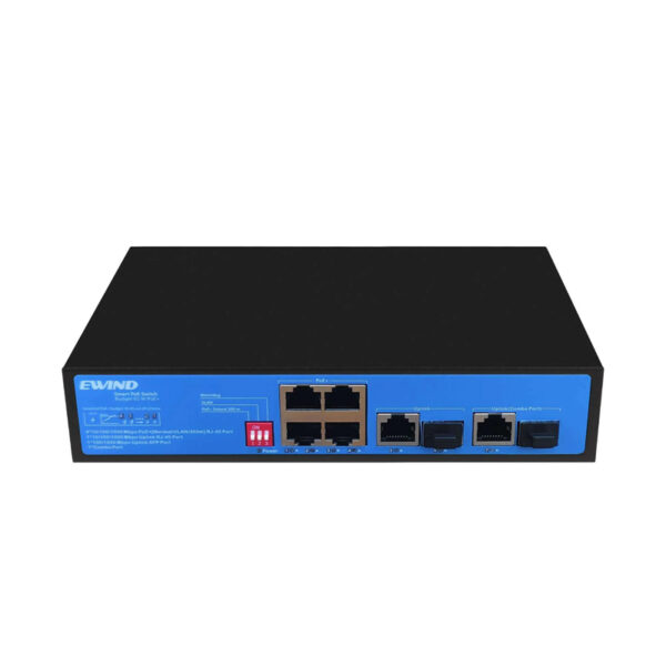 Ethernet Switch Ewind EW-S1907CG-AP 4x10/100/1000Mbps  + 1x1000Mbps  RJ45 Port+1x1000Mbps  SFP Port+ 1xCombo Port Gigabit PoE Switch