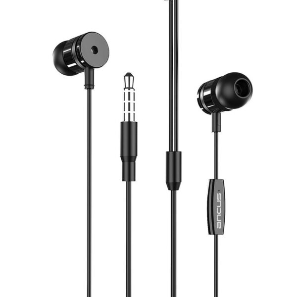 Hands Free Ancus Harmony MD44 in-Earbud Stereo 3.5mm Μαύρο με Μικρόφωνο και Πλήκτρο Λειτουργίας 1