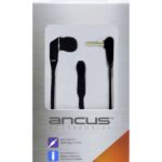 Hands Free Ancus Loop in-Earbud Mono 3.5mm για Apple-Samsung-HTC-Sony Μαύρο με Καλώδιο Πλακέ