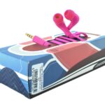 Hands Free Ancus Shoelace in-Earbud Stereo 3.5mm για Apple-Samsung-Sony-LG-Huawei Ρόζ με Καλώδιο Κορδόνι