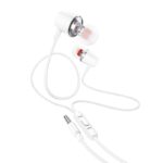 Hands Free Hoco M107 Discoverer Universal Earphones 3.5mm Λευκό 1.2m