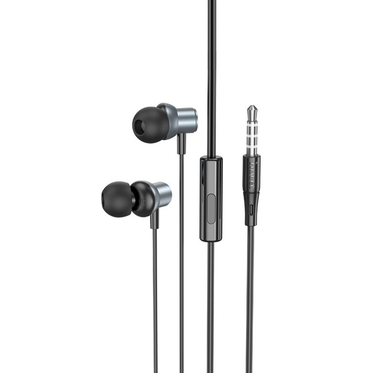 Hands Free Hoco M110 Encourage Universal Earphones Hi-Fi Stereo Deep Sound 3.5mm Γκρι 1.2m