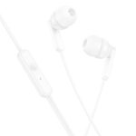 Hands Free Hoco M121 Bright Universal Earphones Hi-Fi Stereo 3.5mm Λευκό 1.2m