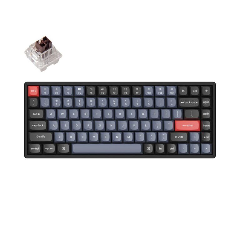 Keychron K2 Pro (K2P-J3) QMK/VIA Wireless Mechanical Keyboard-Brown Switch (Hot-Swappable) 75%US Lay