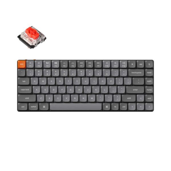 Keychron K3 Max (K3M-H1) QMK/VIA Wireless Custom Mechanical Keyboard-Red Switch Hot-Swappable 75% US