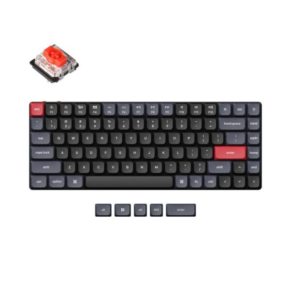 Keychron K3 Pro (K3P-B1) QMK/VIA Wireless Custom Mechanical Keyboard-Red Switch 75% US Layout