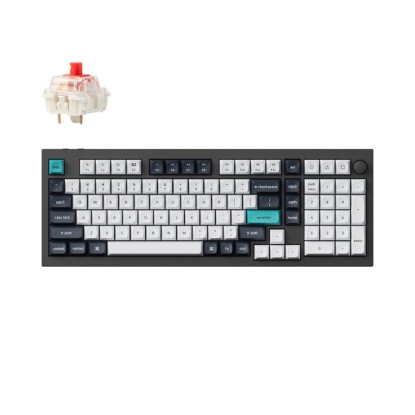 Keychron Q5 Max QMK/VIA (Q5M-M1) Wireless Custom Mechanical Keyboard-Red Switch US Layout