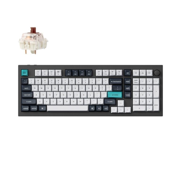 Keychron Q5 Max (Q5M-M3) QMK/VIA Wireless Custom Mechanical Keyboard-Brown Switch US Layout