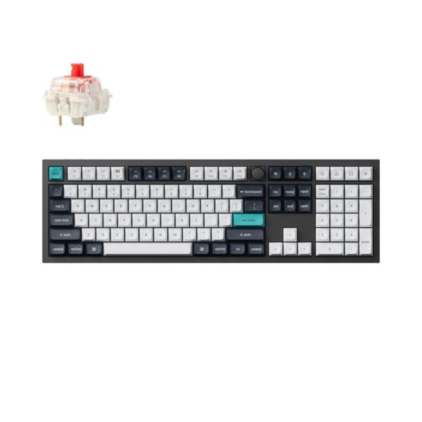 Keychron Q6 Max (Q6M-M1) QMK/VIA Wireless Custom Mechanical Keyboard-Red Switch 100% US Layout