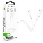 LAMTECH DATACABLE MICRO USB 1m WHITE