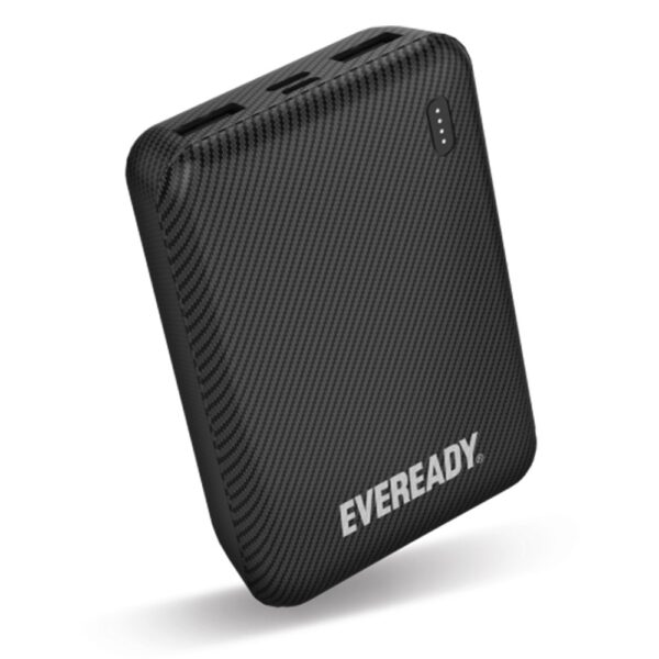 Power Bank Energizer Eveready Mini 10000mAh 2.1A με 2x USB 2.0 και LED Ένδειξη Μπαταρίας Μαύρο