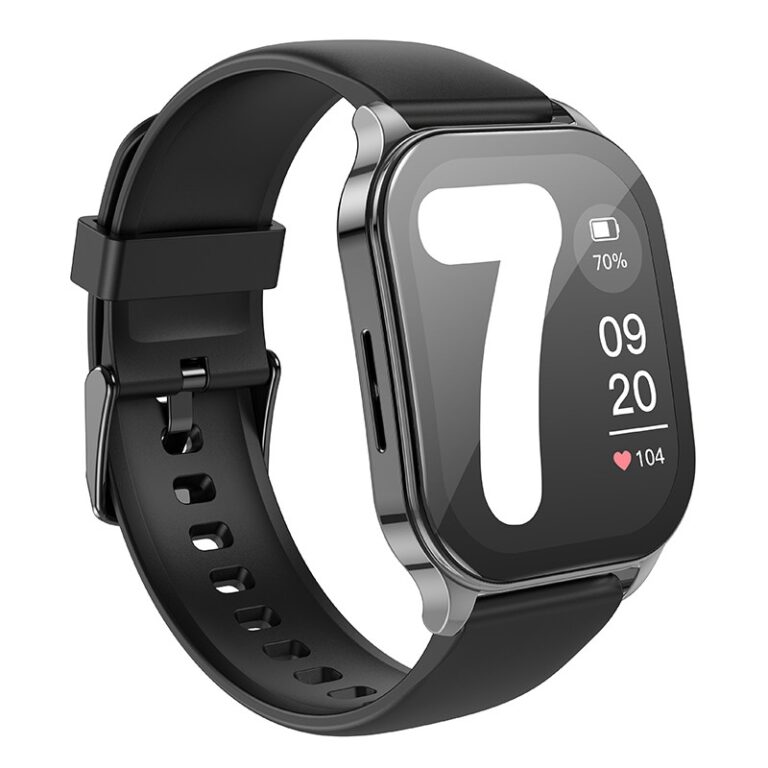 Smartwatch Hoco Y19 IP68 AMOLED Οθόνη 1.96" 300mAh V5.2 με Δυνατότητα Κλήσεων Γκρι