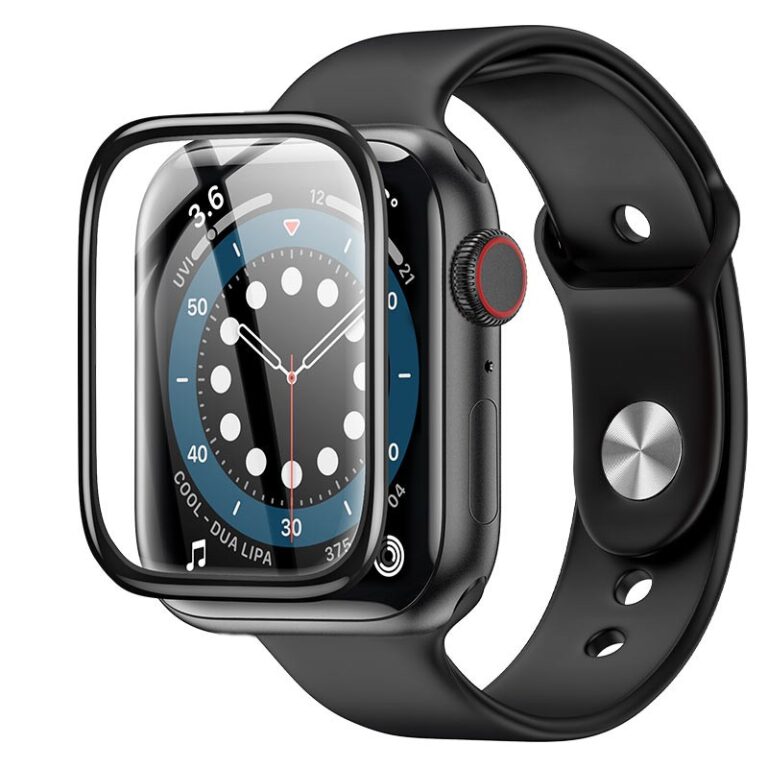 Tempered Glass Hoco A29 0.33mm 9H 3D Hot bending 40mm για iWatch Series4/5/6/SE Μαύρο