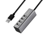 USB 2.0 Hub Hoco HB1 4 Θέσεων Γκρί