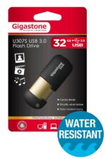 USB 3.0 Gigastone Flash Drive U307S 32GB Μαύρο Professional Series Metal Frame