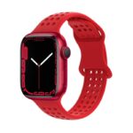 Watchband Hoco WA08 Flexible Honeycomb 38/40/41mm για Apple Watch 1/2/3/4/5/6/7/8/SE Big Red Silicon Band