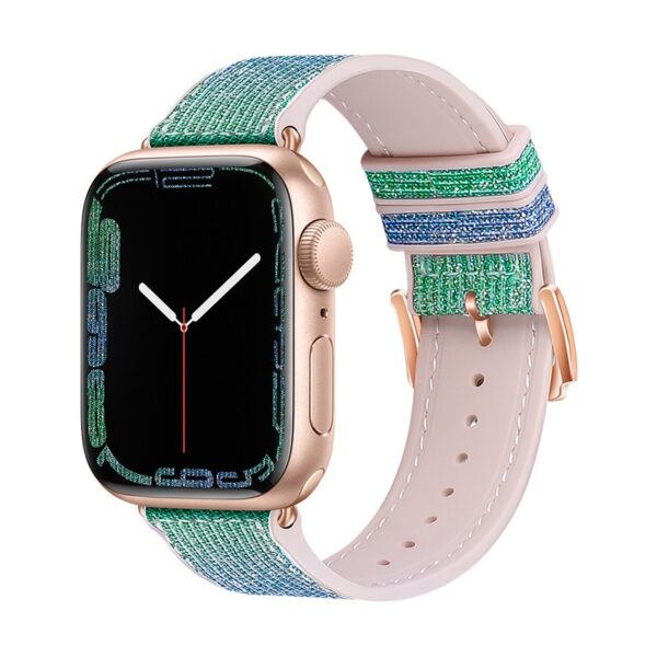 Watchband Hoco WA11 Diamond series 42/44/45/49mm για Apple Watch 1/2/3/4/5/6/7/8/SE/Ultra Μπλε Πράσινο Silicone Band