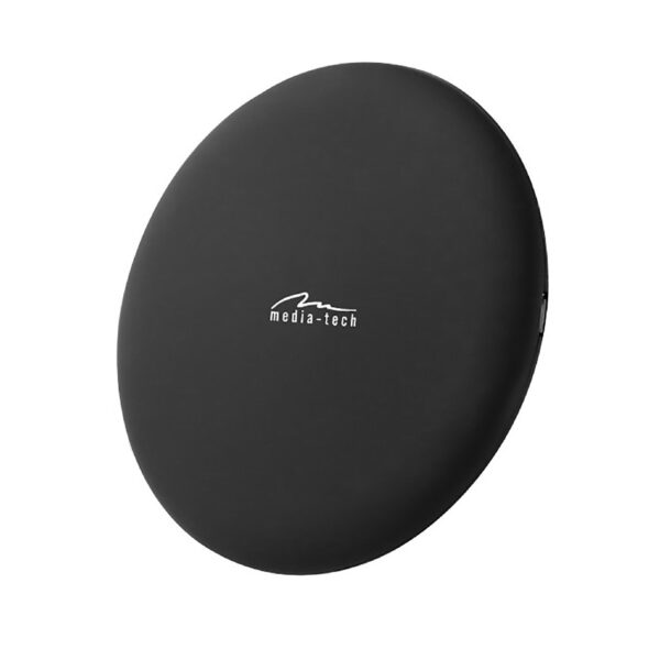 Wireless Fast Charge Pad Media-Tech MT6272 5V 1A 10W Μαύρο για Συμβατές Συσκευές με Qi