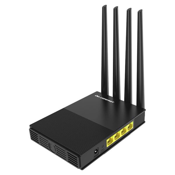 Wireless Router Comfast CF-WR617AC Dual Band 1200Mbps 4x5dBi έως 5.8GHz Μαύρο