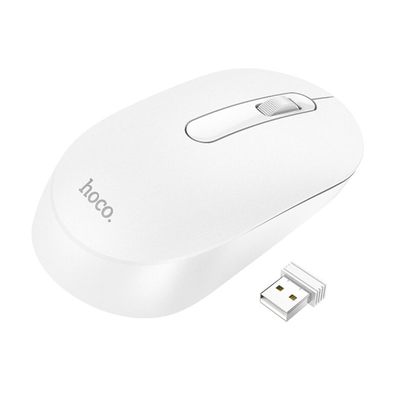 Wireless Ποντίκι Hoco GM14 Platinum Business Wireless Mouse με 3 Πλήκτρα DPI 1200 Λευκό