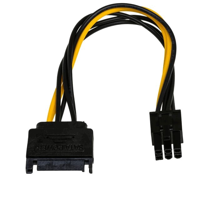 Αντάπτορας με Καλώδιο Akyga AK-CA-30 SATA Αρσενικό / PCI-E 6 pin Αρσενικό 15cm