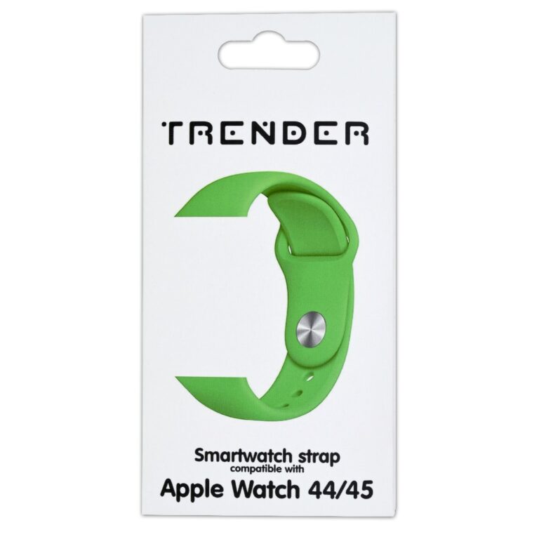 Ανταλλακτικό Λουράκι Trender TR-ASL45GR Σιλικόνης για Apple Watch 44/45mm Πράσινο