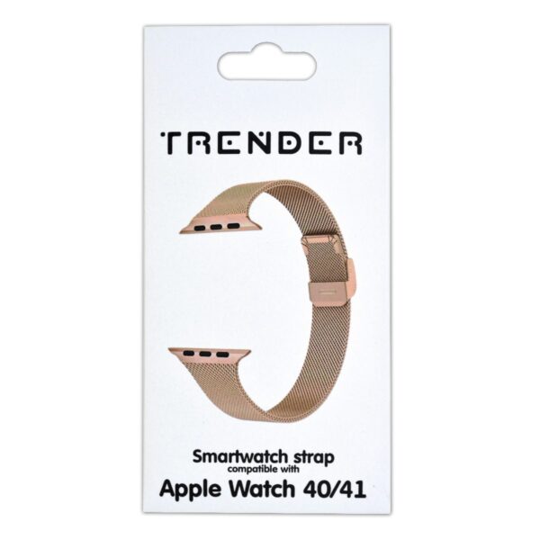 Ανταλλακτικό Λουράκι Trender TR-AST41RGD Apple Steel 40/41mm Ρόζ Χρυσό