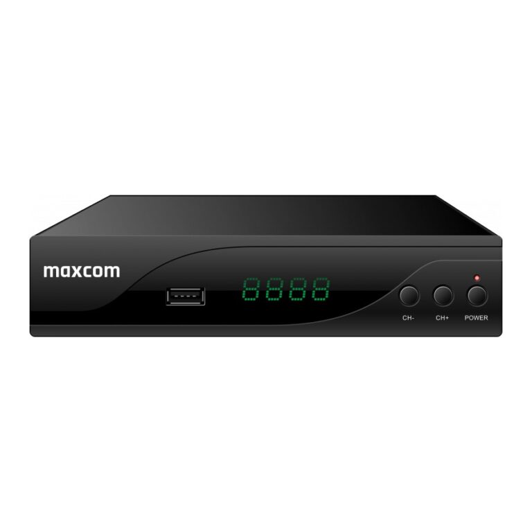 Αποκωδικοποιητής Maxcom MAXTV-T2 με Θύρες USB 2.0 HDMI 1.4 TV SCART RF IN Μαύρος