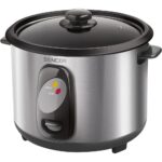 Ατμομάγειρας Ρυζιού Rice Cooker 1lt Stainless Steel Sencor SRM 1000SS Ασημί