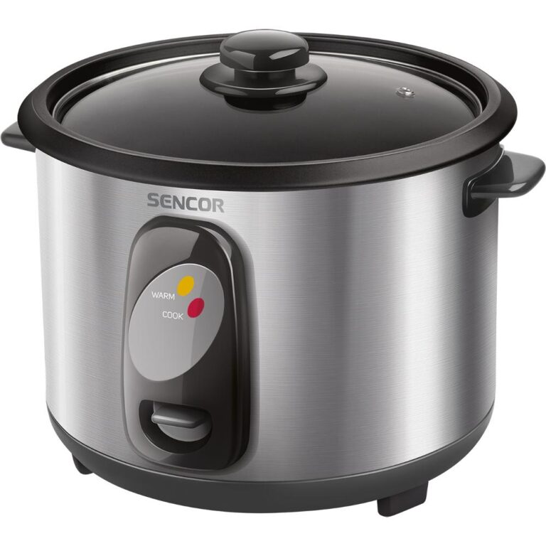 Ατμομάγειρας Ρυζιού Rice Cooker 1lt Stainless Steel Sencor SRM 1000SS Ασημί