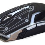 Ενσύρματο Ποντίκι R-horse RH-1990 Robocop Series με 5 Πλήκτρα και 3200 DPI Μαύρο - Γκρί