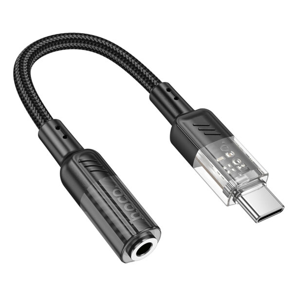 Εξωτερική Κάρτα Ήχου Hoco LS37 USB-C 3.5mm για Μικρόφωνο και Ήχο Μαύρο