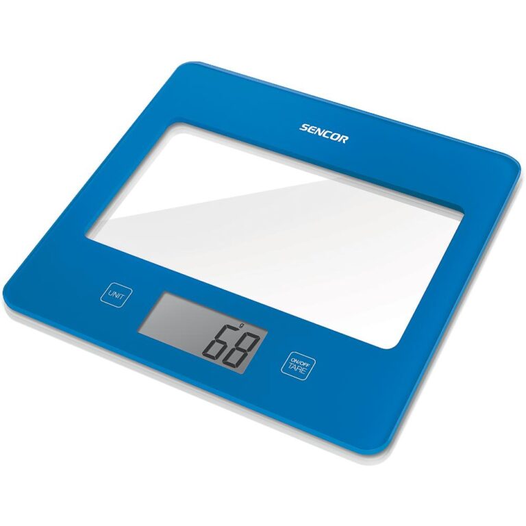 Ζυγαριά Κουζίνας 5kg UltraSlim Glass Sencor SKS 5032BL Μπλε