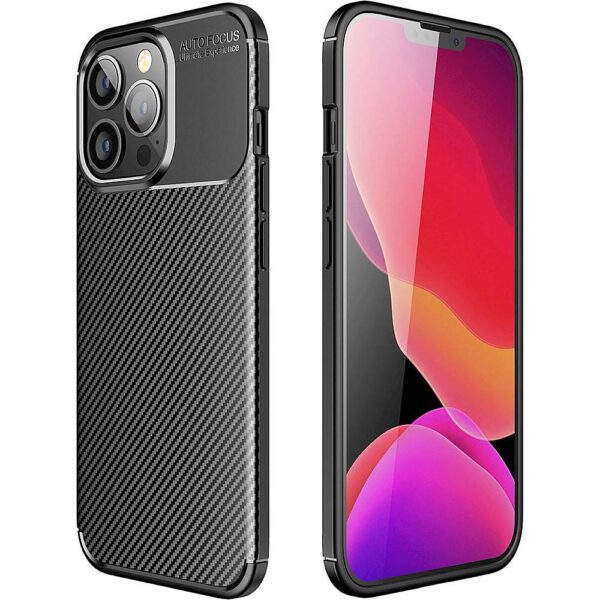 Θήκη Ancus AutoFocus Carbon Fiber για Apple iPhone 13 Pro Μαύρη