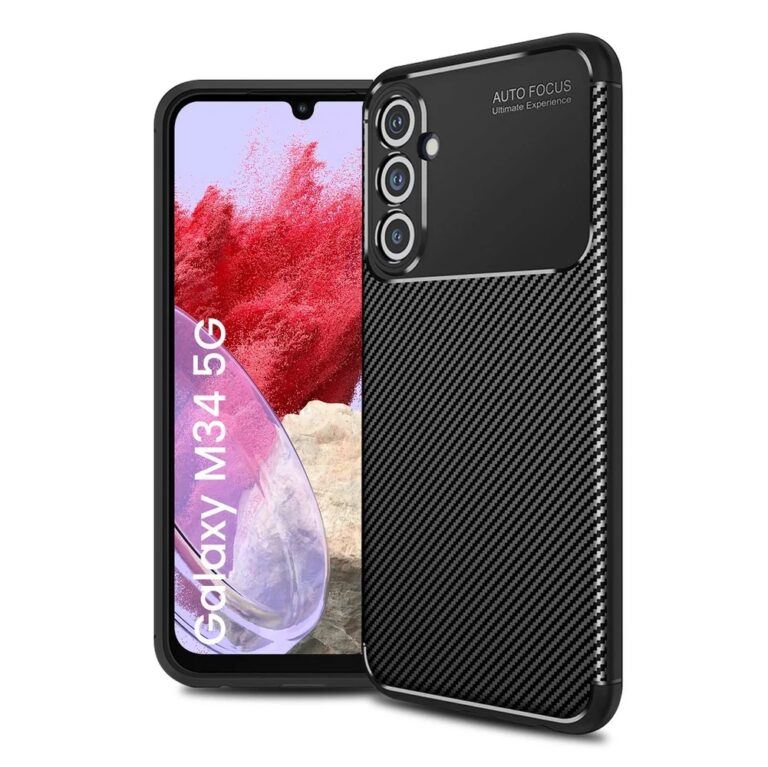 Θήκη Ancus AutoFocus Carbon Fiber για Samsung SM-M346 Galaxy M34 Μαύρο