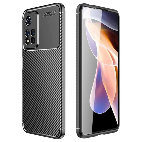 Θήκη Ancus AutoFocus Carbon Fiber για Xiaomi Poco X4 Μαύρη