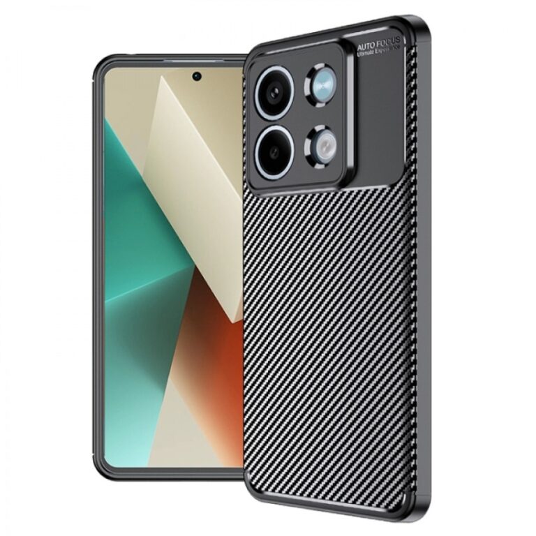 Θήκη Ancus AutoFocus Carbon Fiber για Xiaomi Redmi Note 13 5G TPU Μαύρη