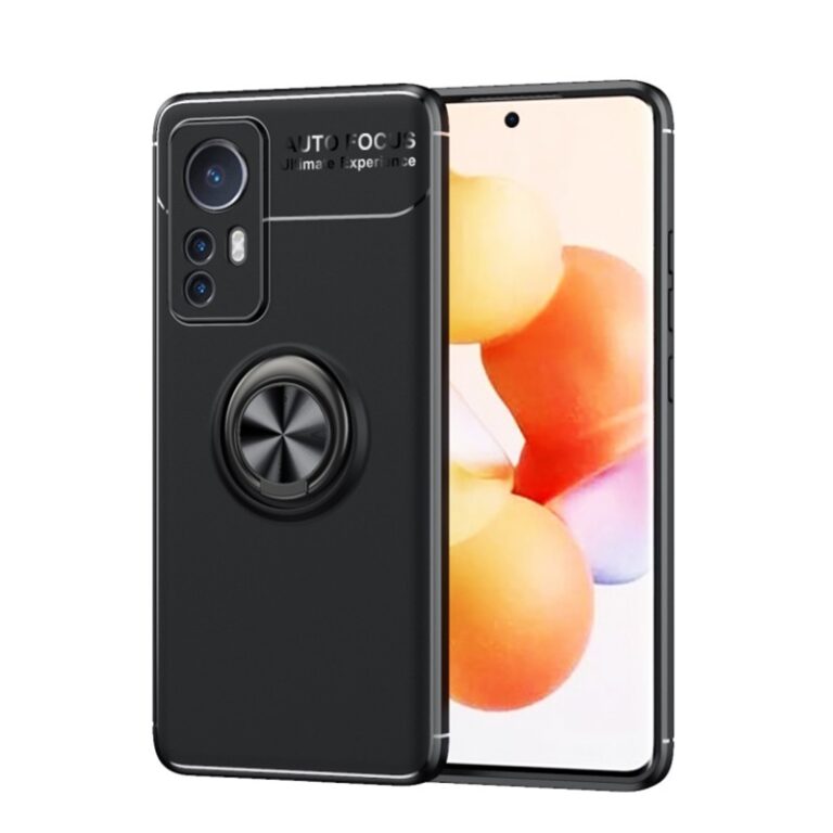 Θήκη Ancus Autofocus Shock Proof με Ring Holder για Xiaomi 12  Xiaomi 12X  Μαύρη