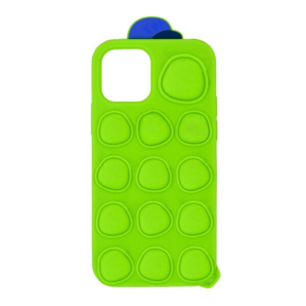 Θήκη Ancus TPU Pop It με Strap για Apple iPhone 12 / 12 Pro Πράσινο με Σχέδιο και Κορδόνι